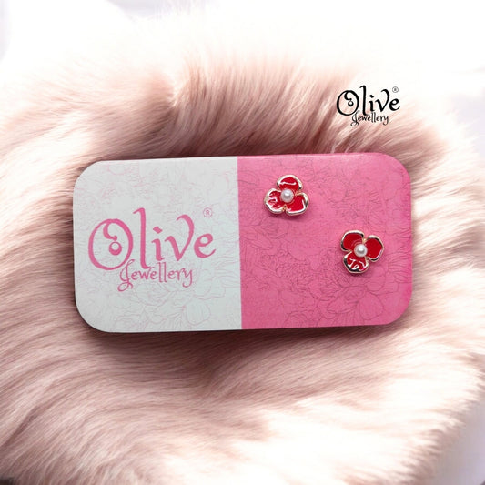 Enamel Earrings - 878