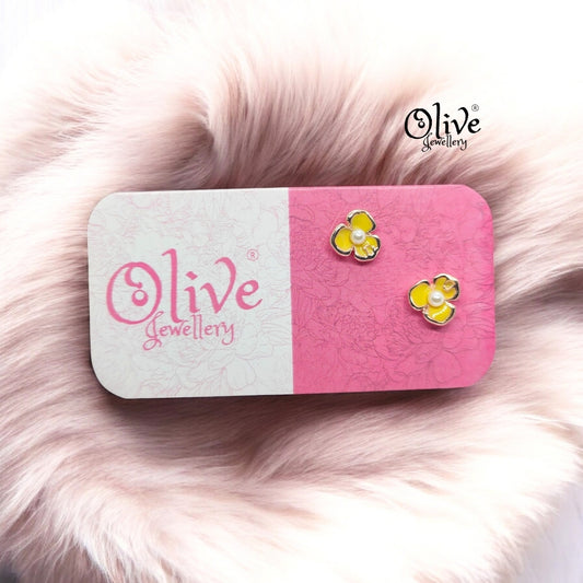Enamel Earrings - 878