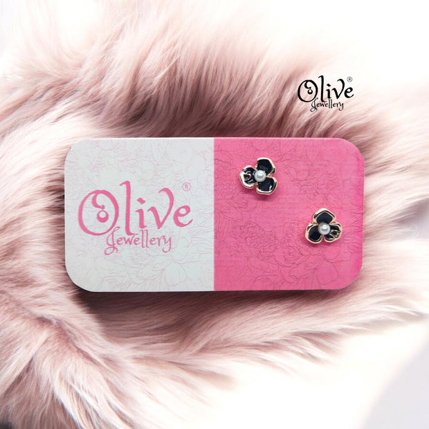 Enamel Earrings - 878