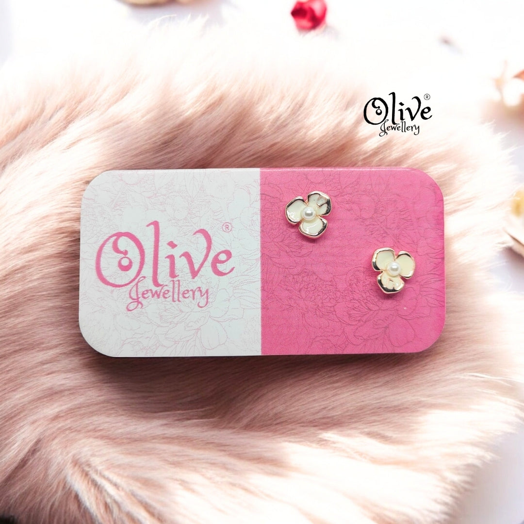 Enamel Earrings - 878