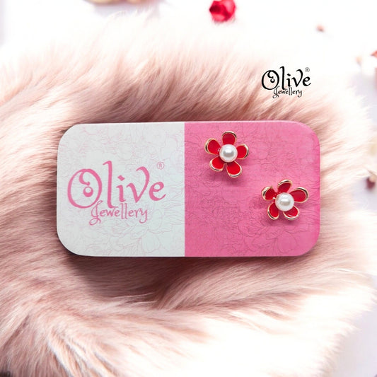 Enamel Earrings - 884
