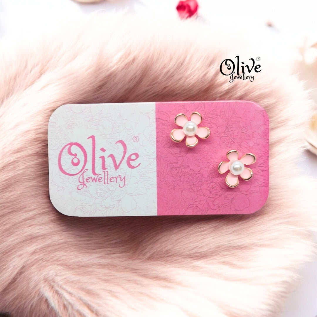 Enamel Earrings - 884