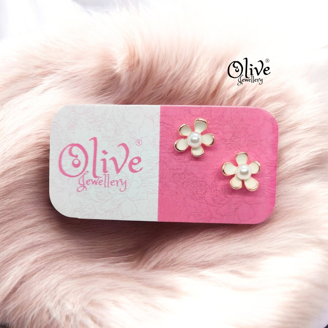 Enamel Earrings - 884