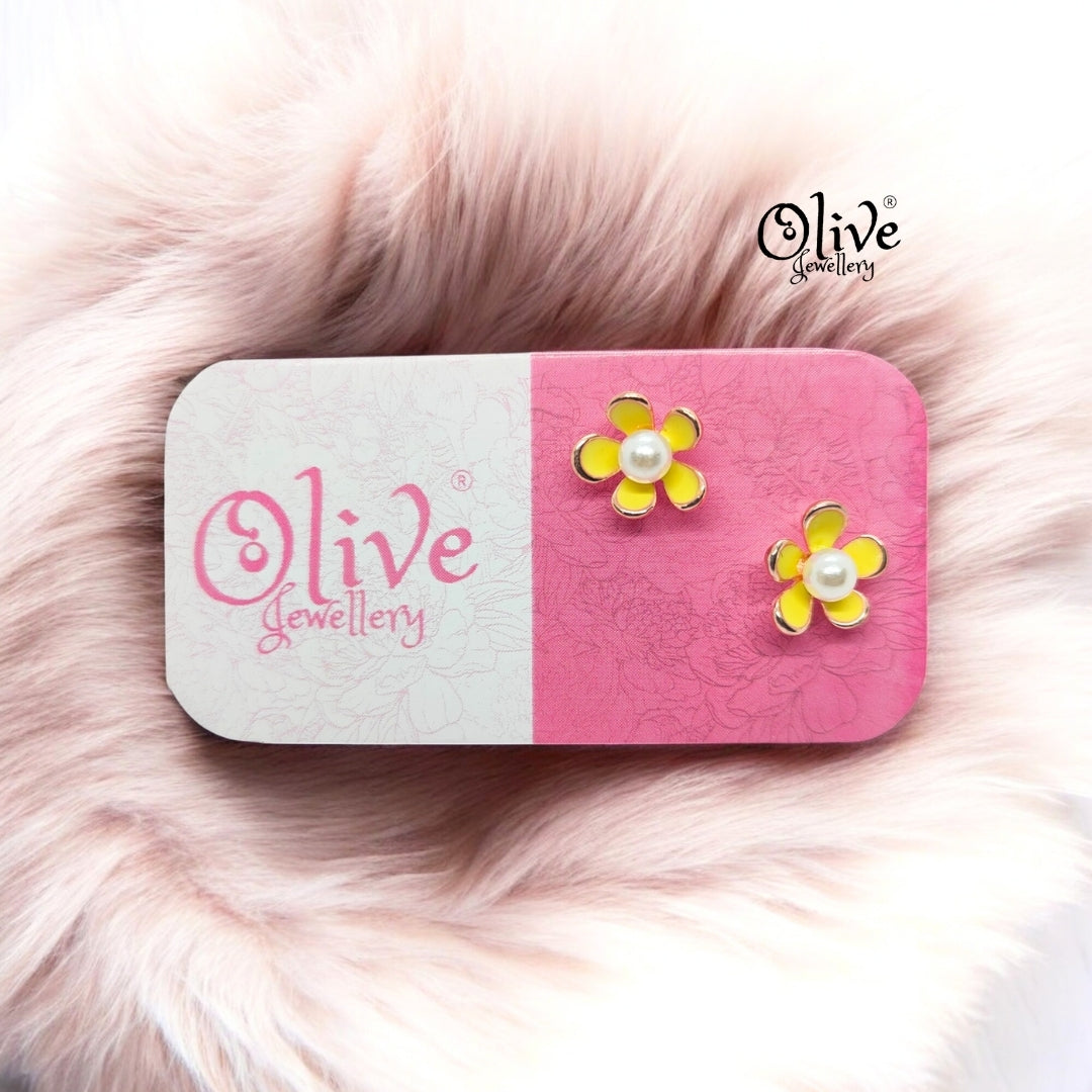 Enamel Earrings - 884