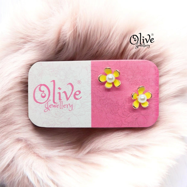 Enamel Earrings - 884