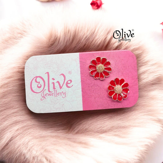 Enamel Earrings - 890