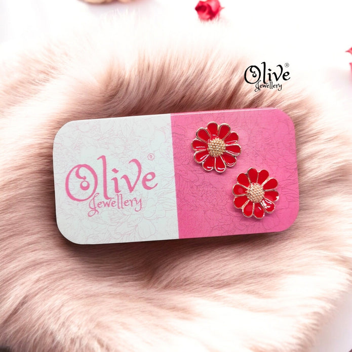 Enamel Earrings - 890