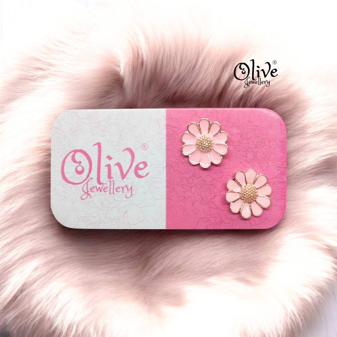 Enamel Earrings - 890