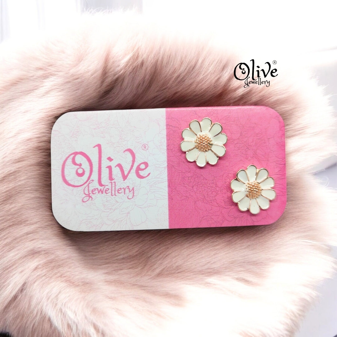 Enamel Earrings - 890