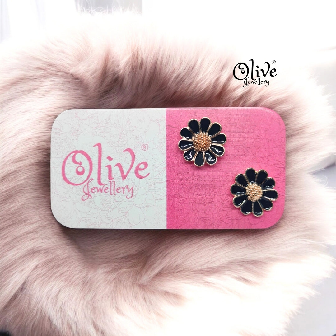 Enamel Earrings - 890
