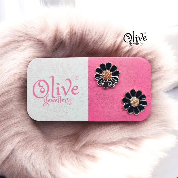 Enamel Earrings - 890