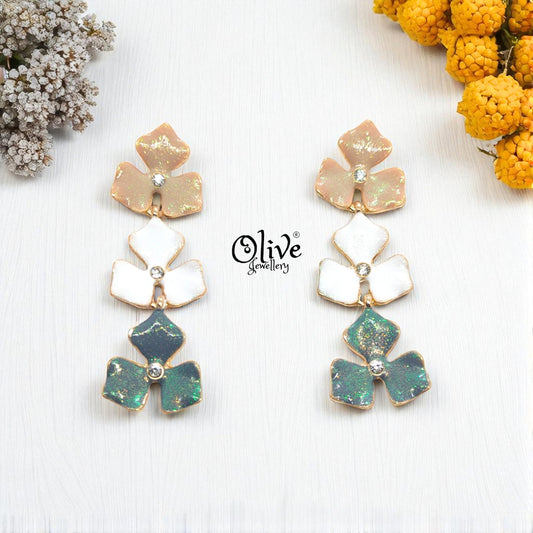 Enamel Earrings - 900