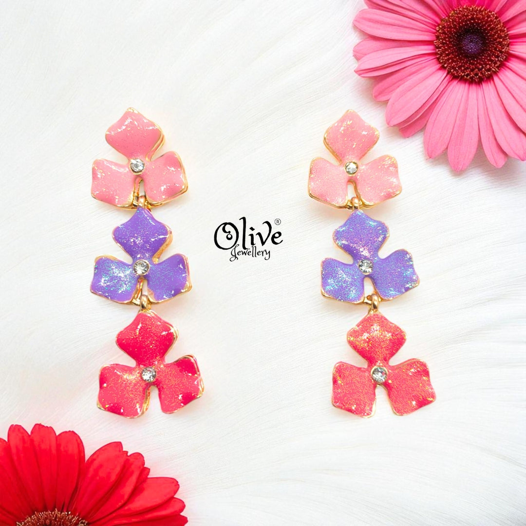 Enamel Earrings - 900