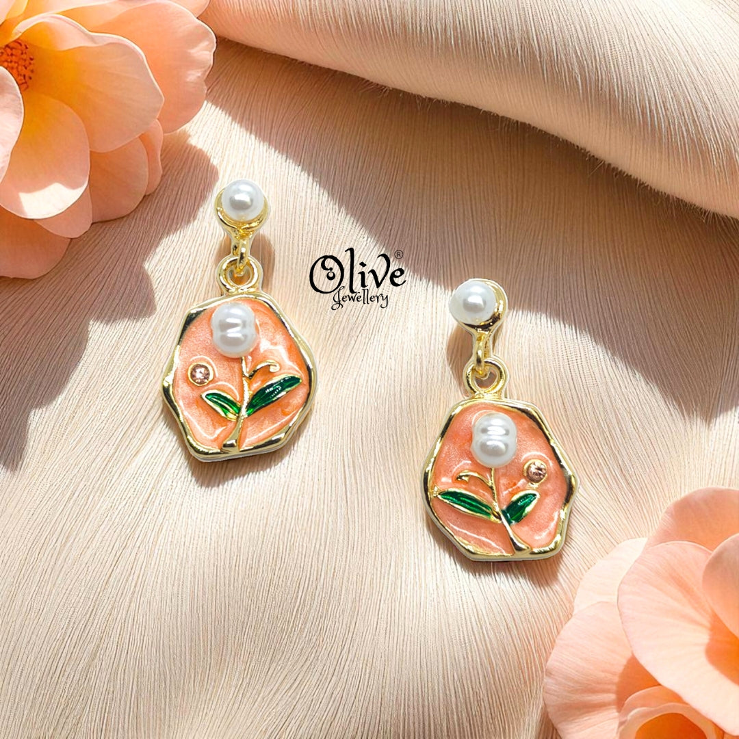 Enamel Earrings -356