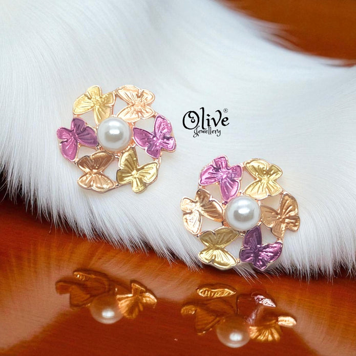 Enamel Earrings - 907