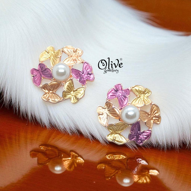 Enamel Earrings - 907