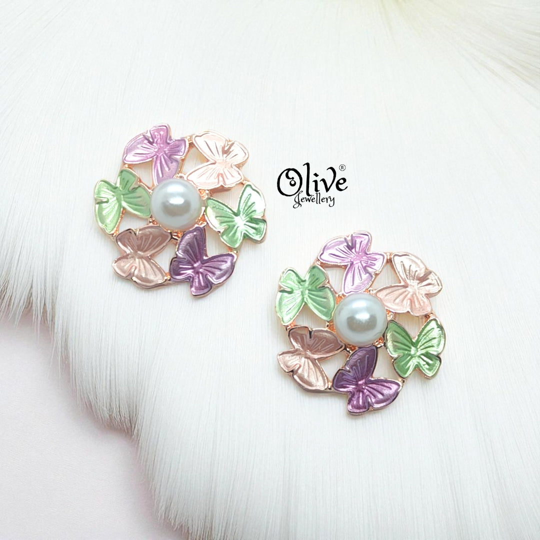 Enamel Earrings - 907