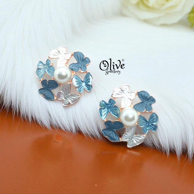 Enamel Earrings - 907