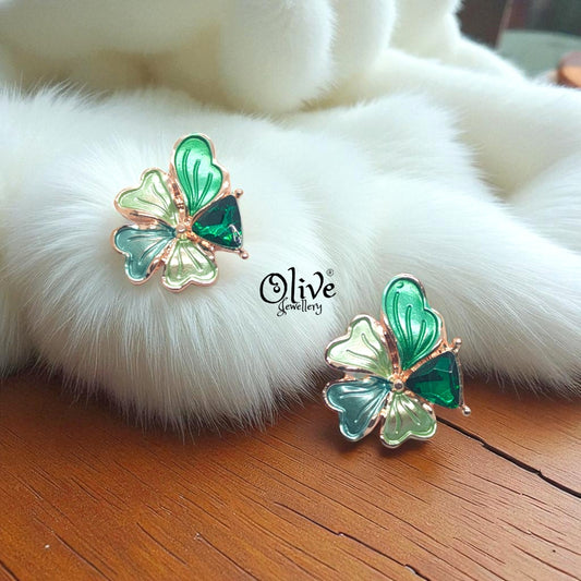 Enamel Earrings - 913