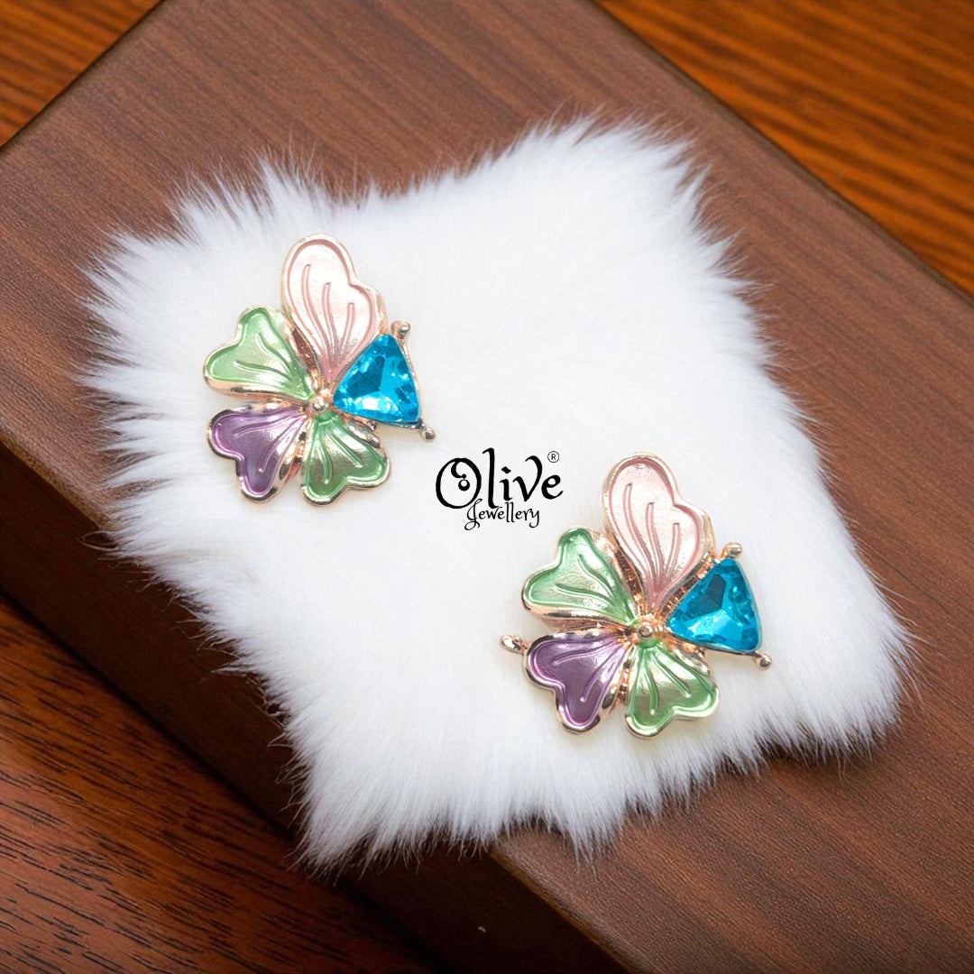 Enamel Earrings - 913