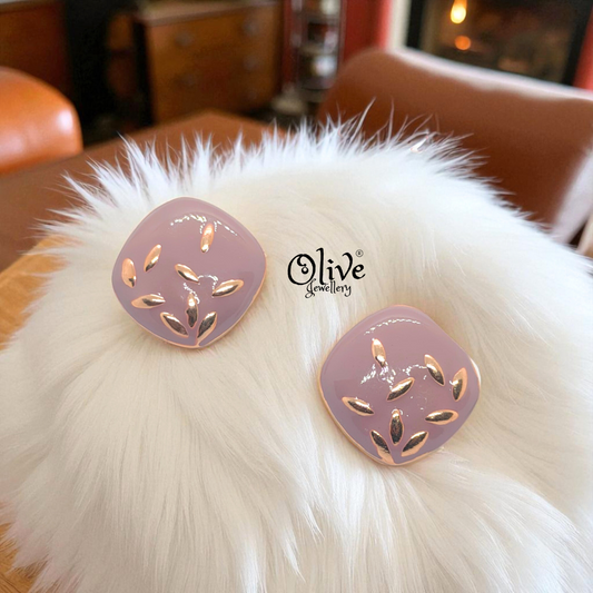 Enamel Earrings - 919