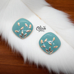 Enamel Earrings - 919