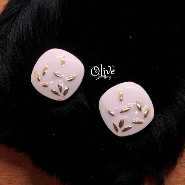 Enamel Earrings - 919