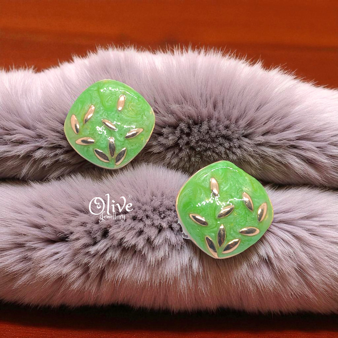 Enamel Earrings - 925