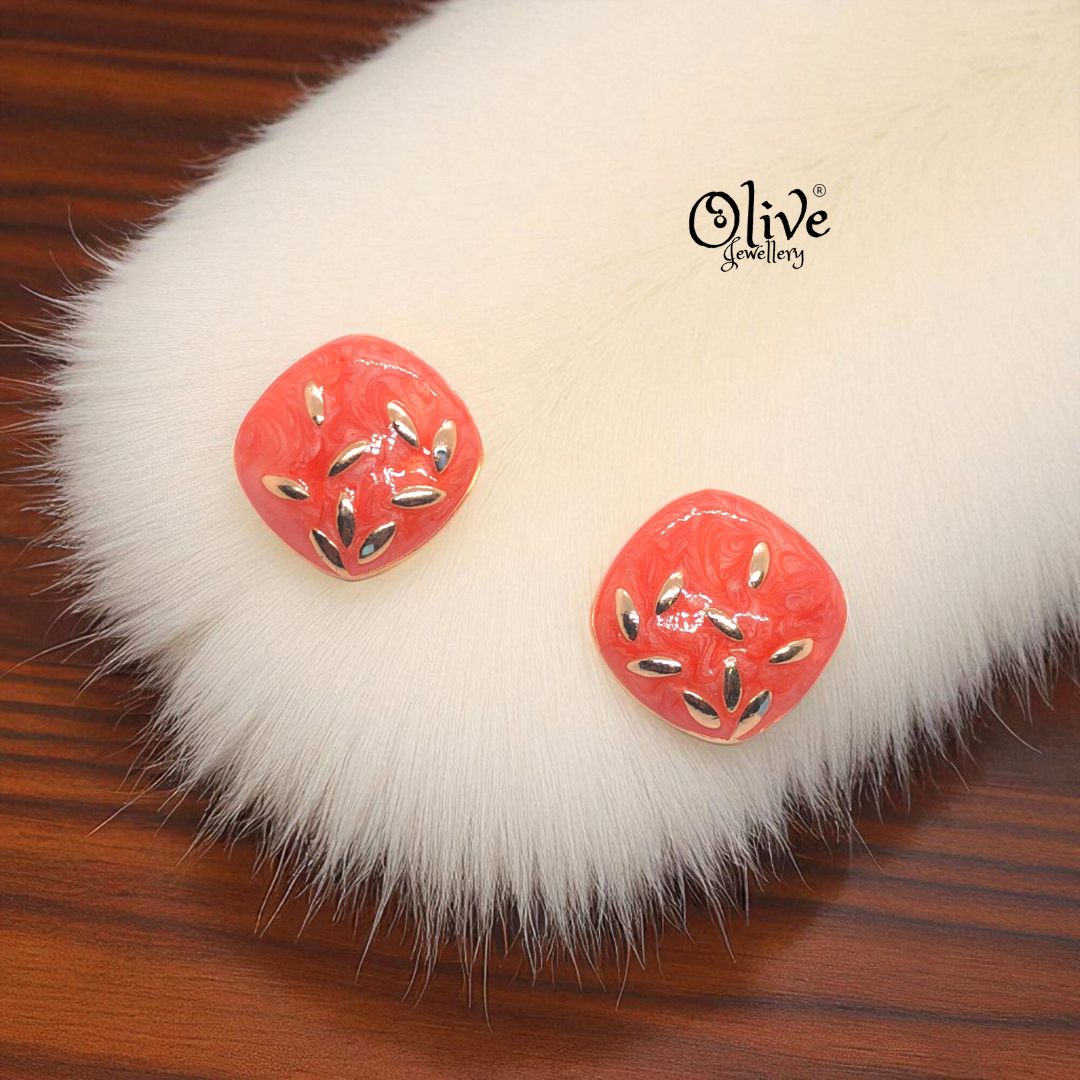 Enamel Earrings - 925