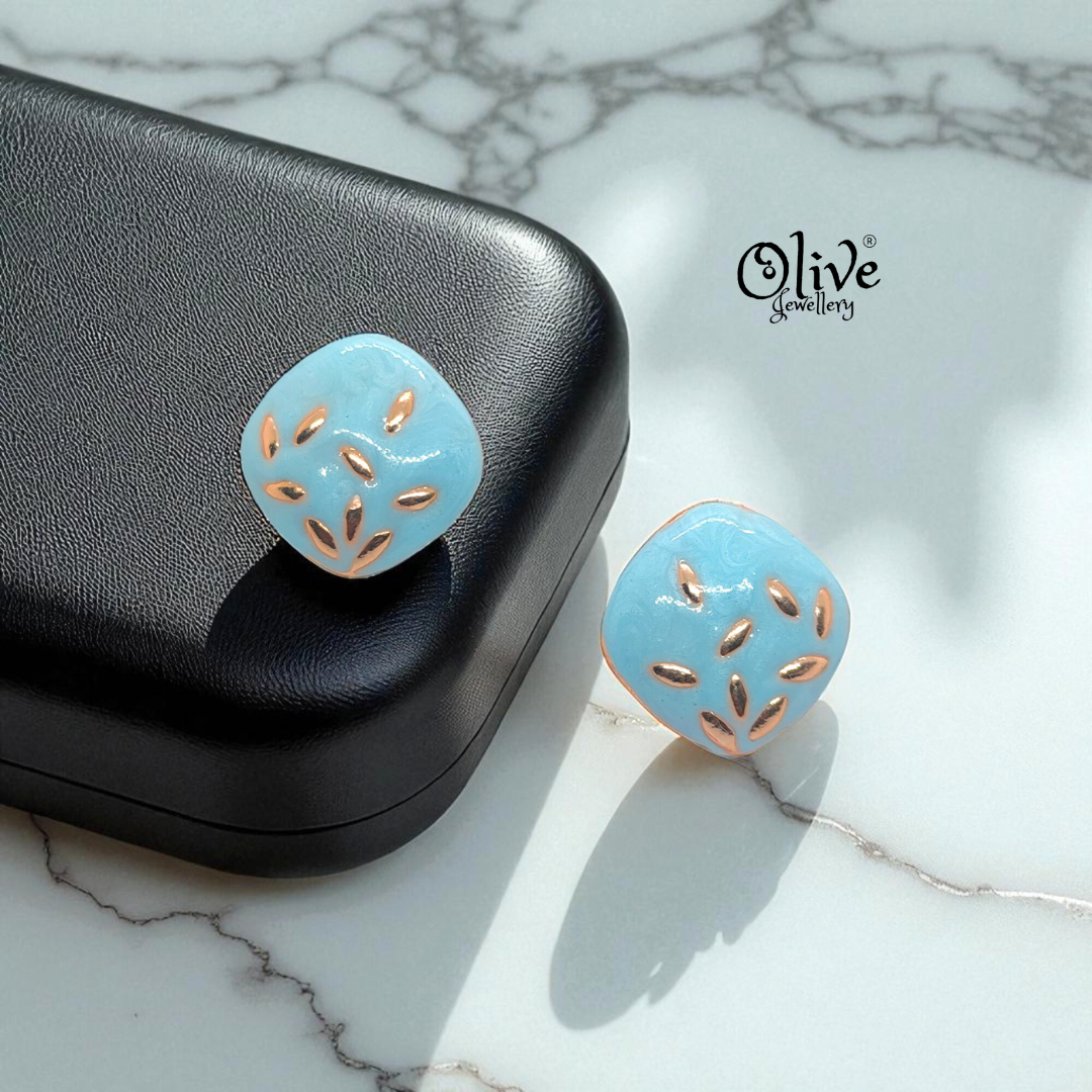 Enamel Earrings - 925