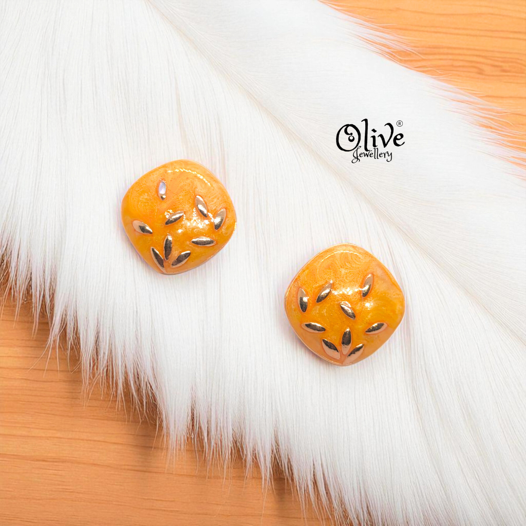 Enamel Earrings - 925