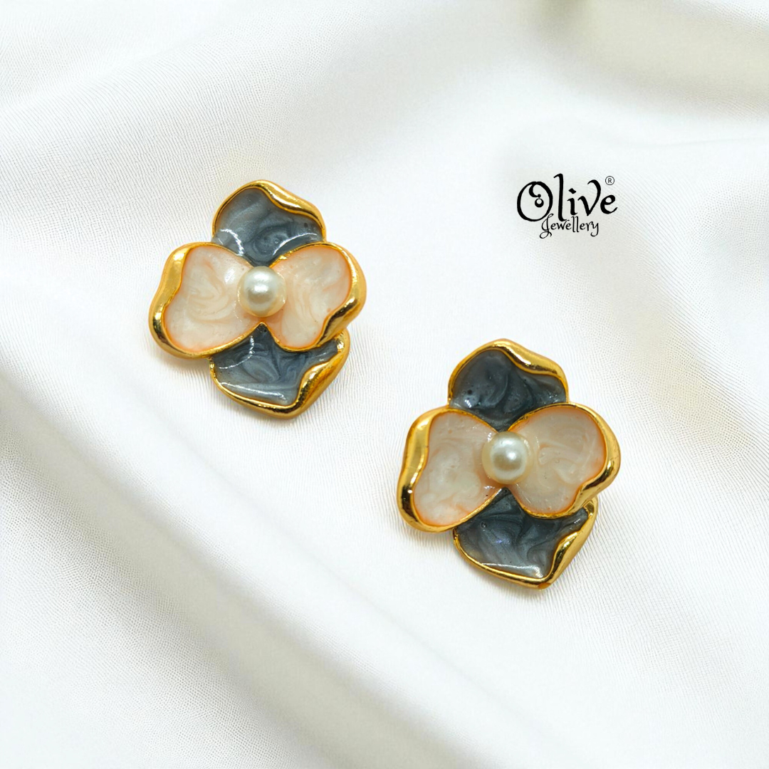 Enamel Earrings - 931