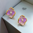 Enamel Earrings - 931