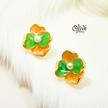 Enamel Earrings - 931