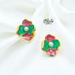 Enamel Earrings - 931