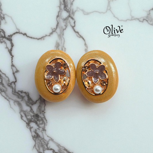 Enamel Earrings - 942