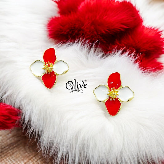 Enamel Earrings - 959