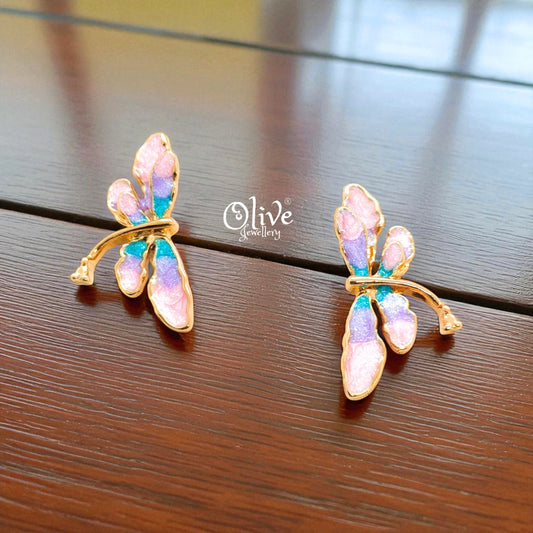Enamel Earrings - 962