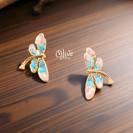 Enamel Earrings - 962