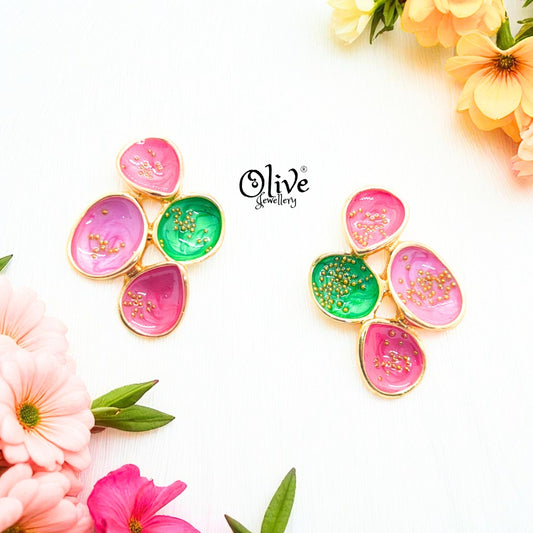 Enamel Earrings-966