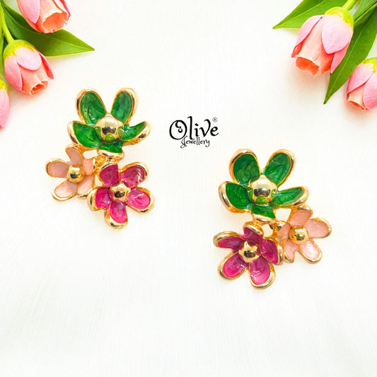 Enamel Earrings-969