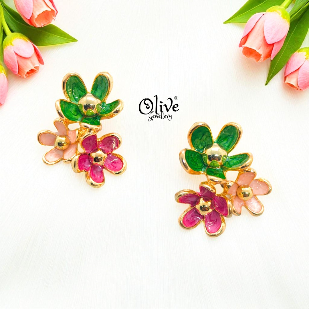 Enamel Earrings-969