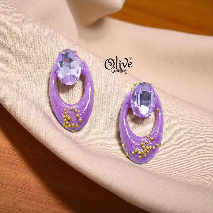 Enamel Earrings-980