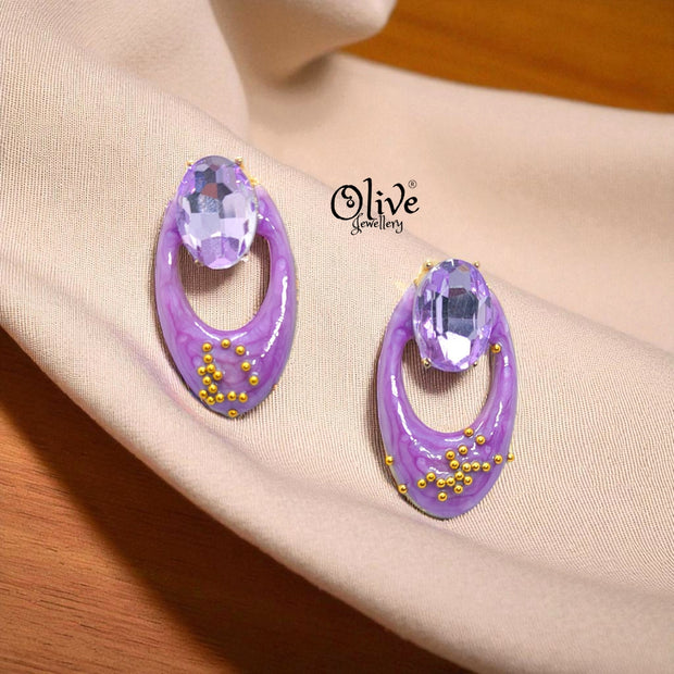 Enamel Earrings-980