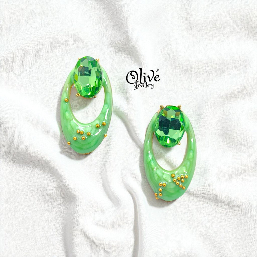 Enamel Earrings-980