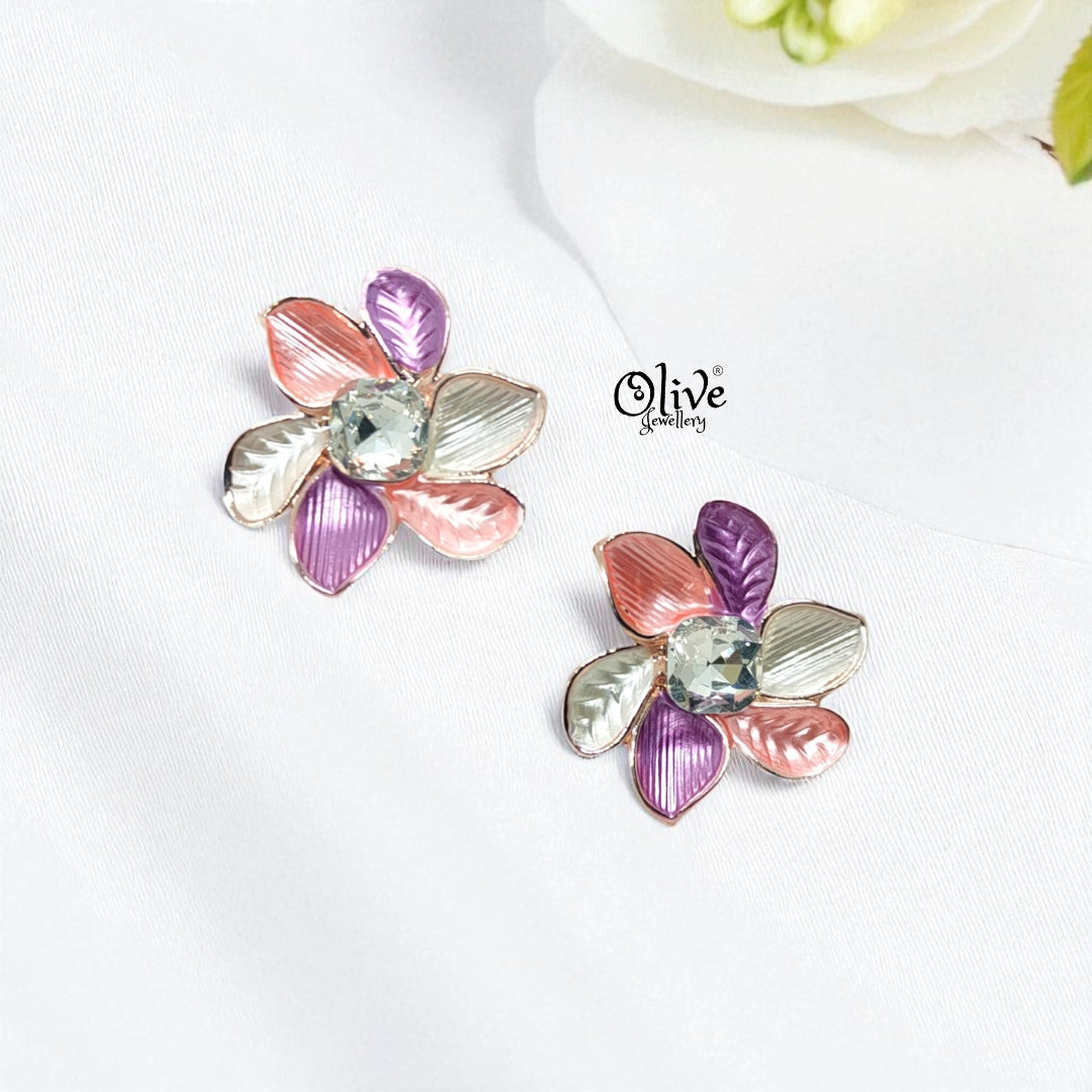 Enamel Earrings-988