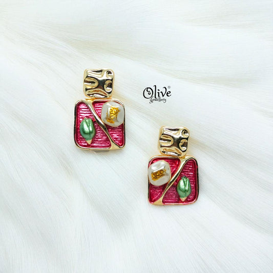 Enamel Earrings-994