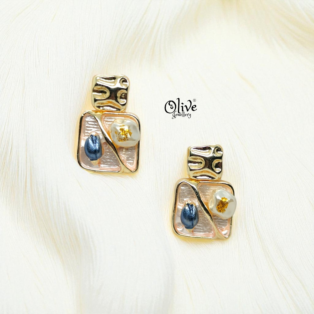 Enamel Earrings-994