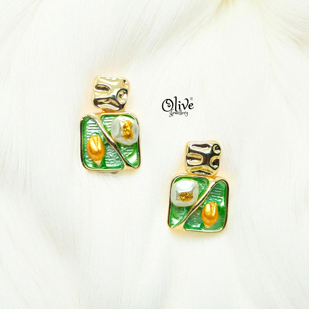 Enamel Earrings-994