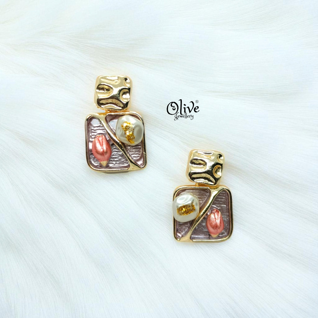 Enamel Earrings-994
